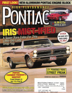 HIGH PERFORMANCE PONTIAC 2003 NOV - IRIS GTO DROPTOP, '70-73 FIREBIRDS PT2